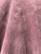 Vestito velour malva collo alto – dettaglio tessuto