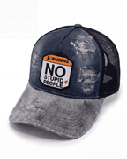 Cappellino in denim Trucker -NO STUPID