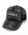 Cappellino Trucker Cowboy total black