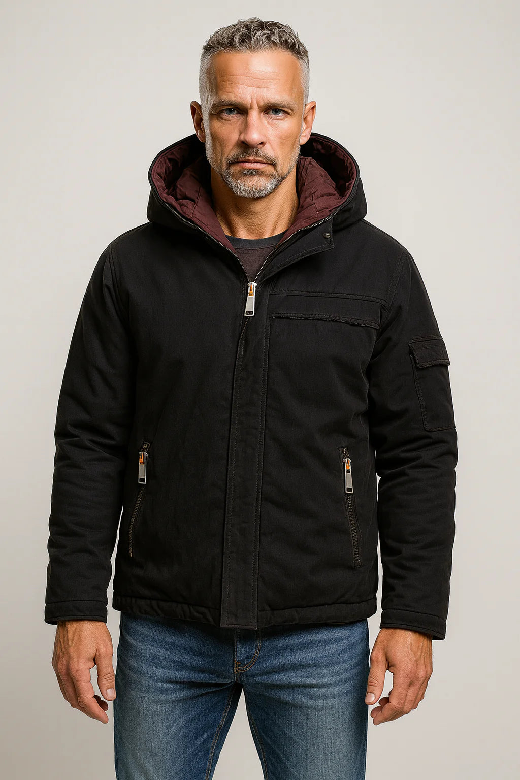 CLARK – Giubbotto imbottito con cappuccio